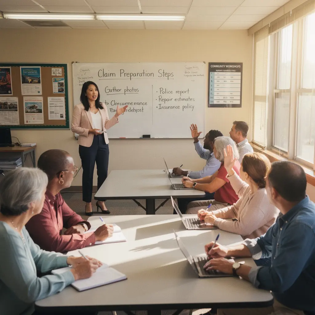 Przykład wypełnionego formularza zgłoszenia szkody.