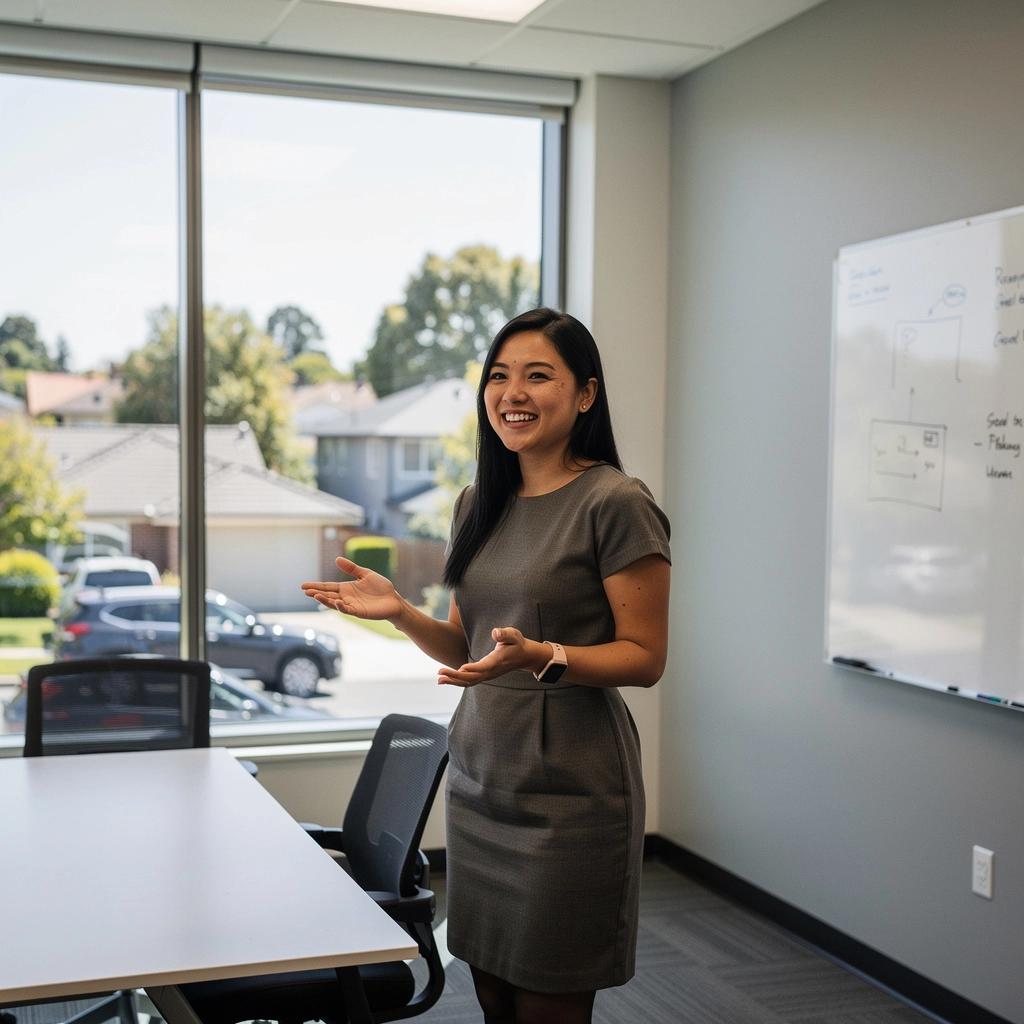 Zdjęcie nowoczesnego domu z dużym ogrodem w amerykańskim mieście.